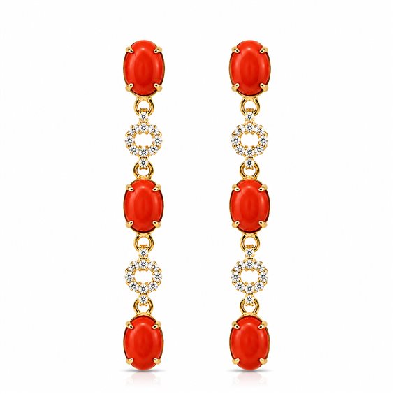 Boucles d'oreilles Cianfrone Gioielli Femme in Argent BROC.B 1556 ROR - BROC.B 1556 ROR